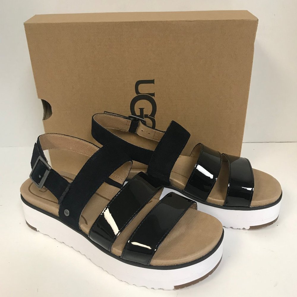 Ugg Women's Braelynn Black Patent Leather/Suede